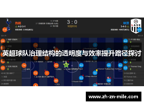 英超球队治理结构的透明度与效率提升路径探讨