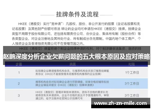 赵鹏深度分析企业欠薪问题的五大根本原因及应对策略